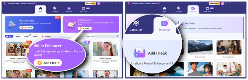 Interface de IA de vídeo
