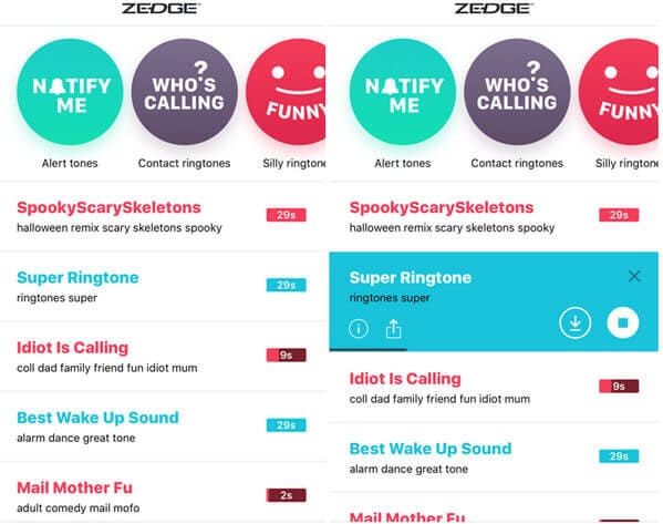 Baixar Toques Zedge para iPhone