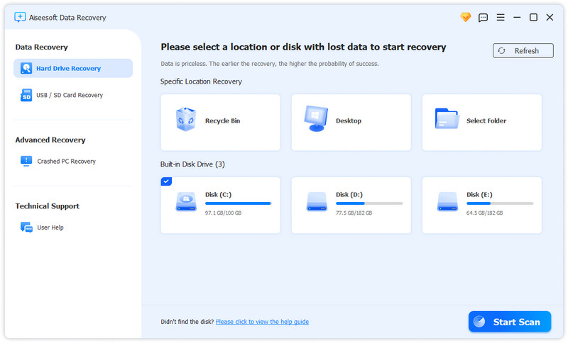 Interface de Recuperação de Dados