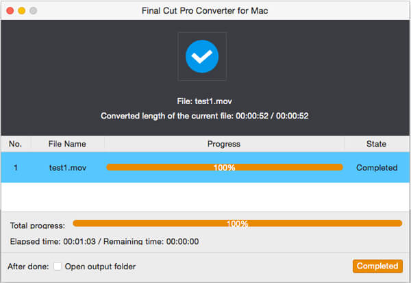 Converter para final cut pro