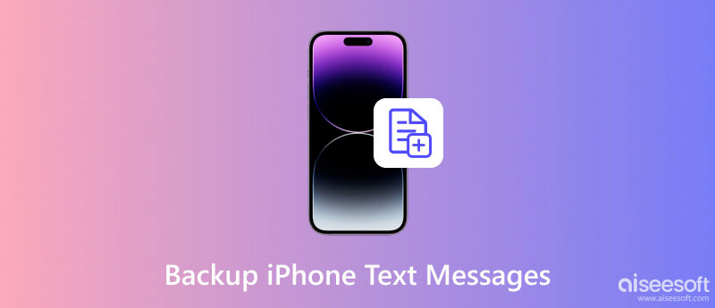 Mensagem de texto de backup no iPhone