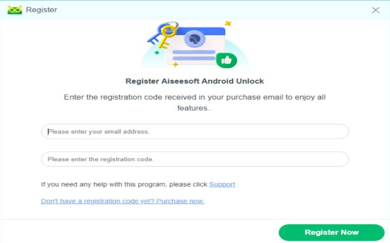 Register to Android Unlocker