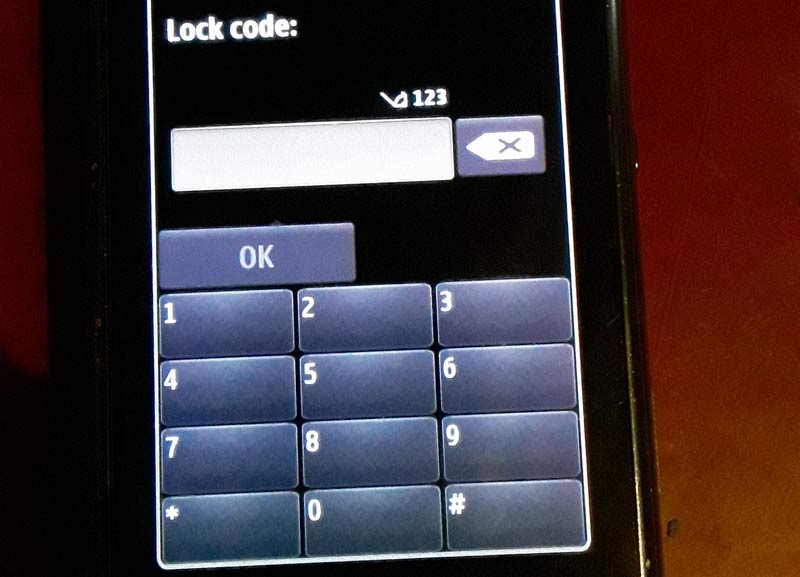 Bypass Nokia Screen Security Code