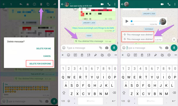 Como excluir uma mensagem do WhatsApp para todos