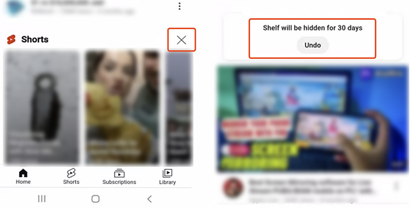 Hide Disable Youtube Shorts Thirty Days