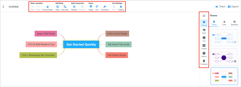 Desenhe um Diagrama de Aranha Online MindOnMap