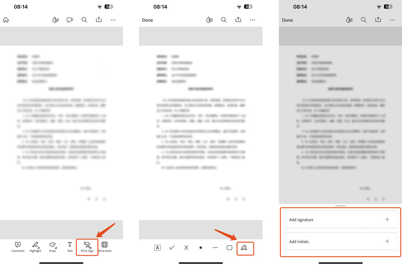 Assine Eletronicamente Um PDF No Aplicativo Acrobat Do Iphone