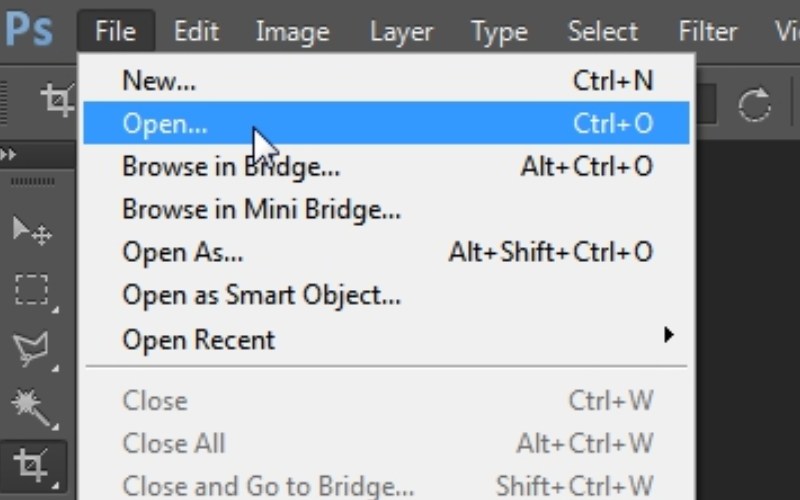 Open Photo In Photoshopas