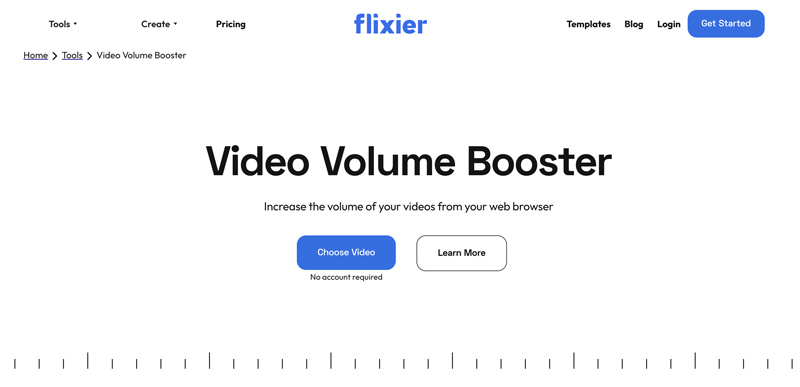 Flixier Video Volume Boosterd