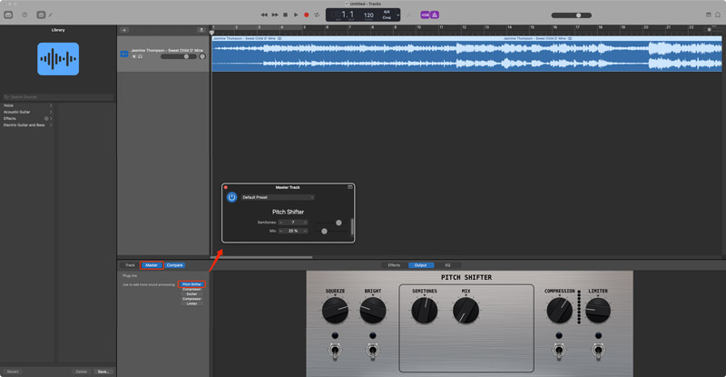 Remover vocais de uma música com GarageBand