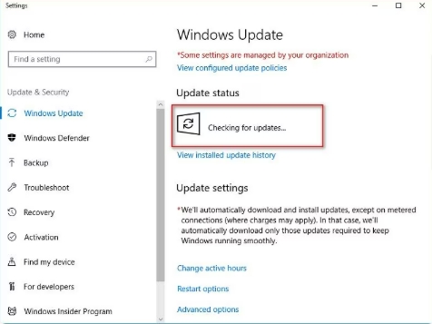 Verifique o Windows Update