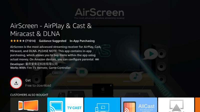 Aplicativo Airscreen