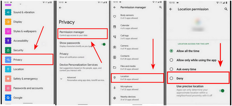 Passos do Snapchat para Android