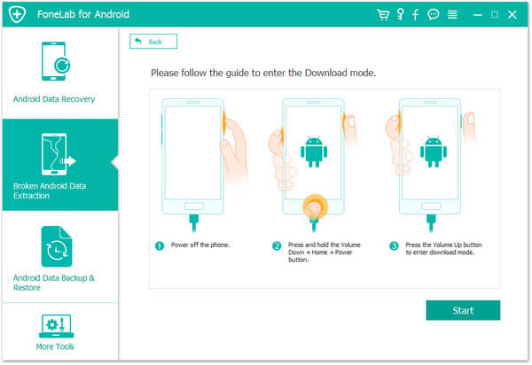 Confirme as informações do telefone Android