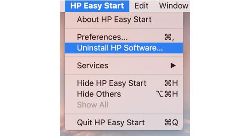 Desinstalar driver de impressora HP