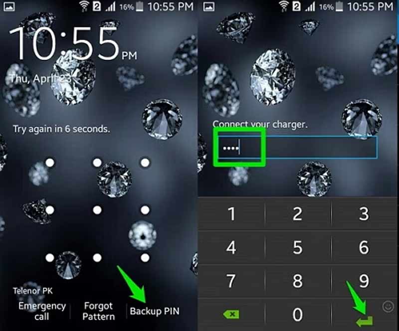 Unlock LG with Pin