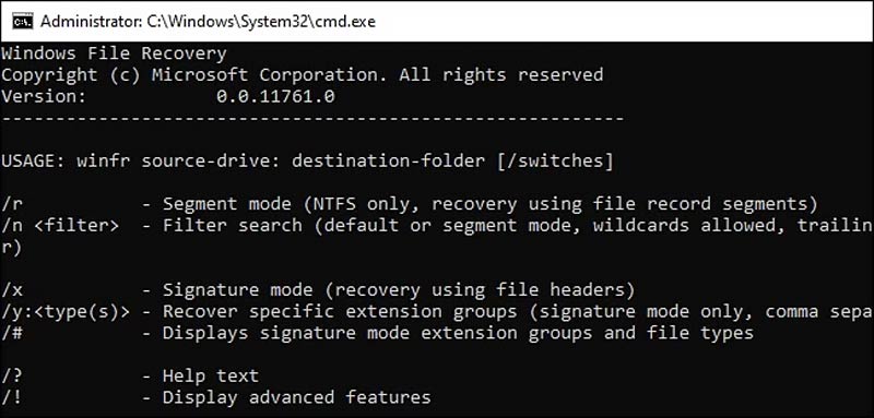 Use Windows File Recovery In Windows