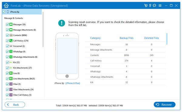 Digitalizar dados do iPhone