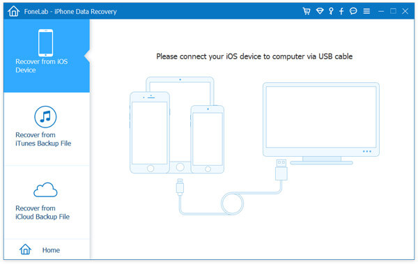 Escolha recuperar do iOS