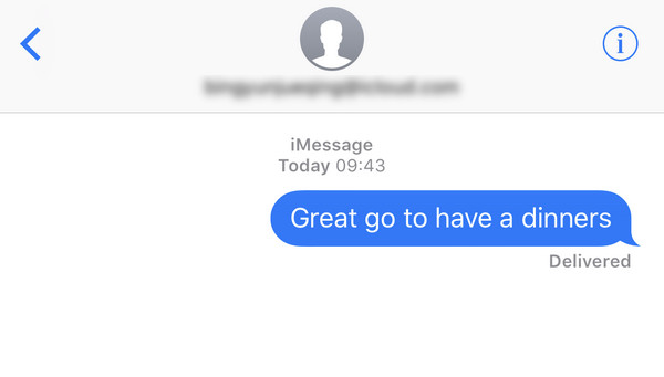 iMessage entregue