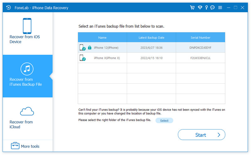 Escanear backup no iCloud