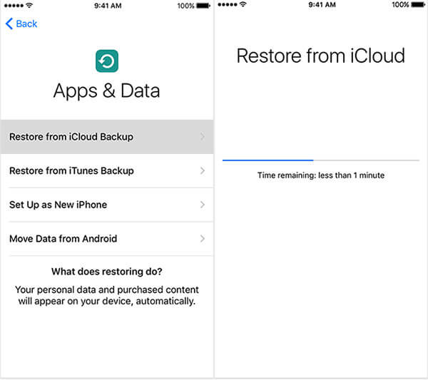 Recuperar fotos do backup do iCloud