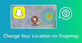 Altere sua localização no Snap Map