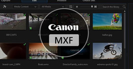 Importar vídeo Canon MXF para Cyberlink PowerDirector