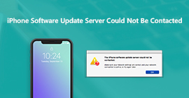 O servidor de atualização de software do iPhone não pôde ser contatado