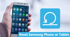 Redefinir telefone Samsung Tablet