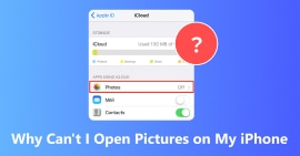 Por que não consigo abrir fotos no meu iPhone