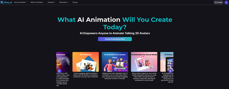 Ai Cartoon Video Generator Krikey-ai