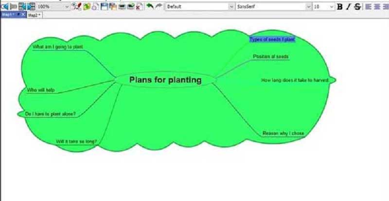 Software de mapa conceitual Freeplane