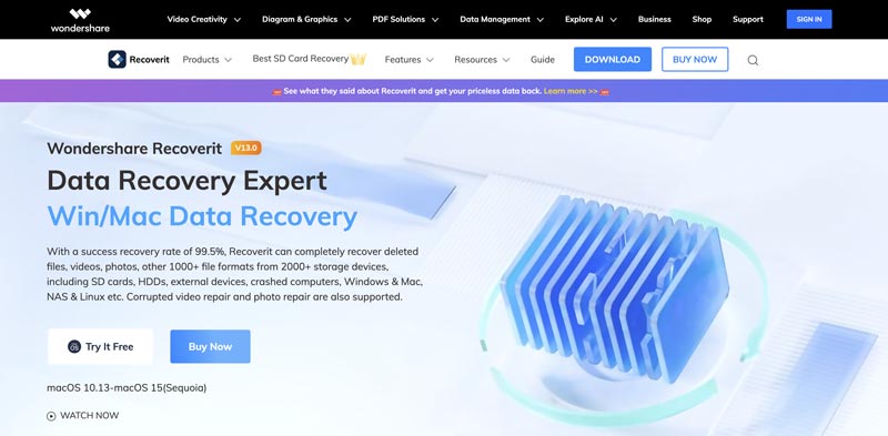 O que é Wondershare Recoverit Data Recovery