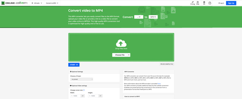 Converter vídeo on-line para MP4