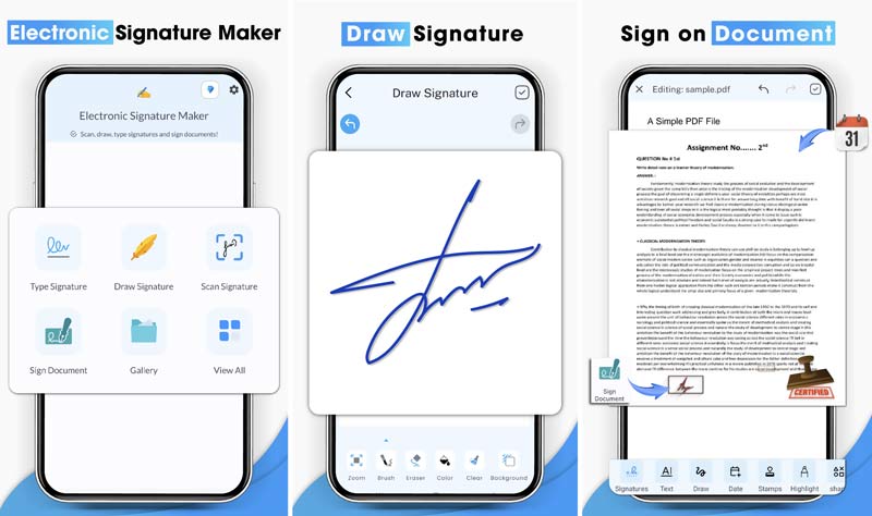 Aplicativo Cpctech Electronic Signature Maker Android