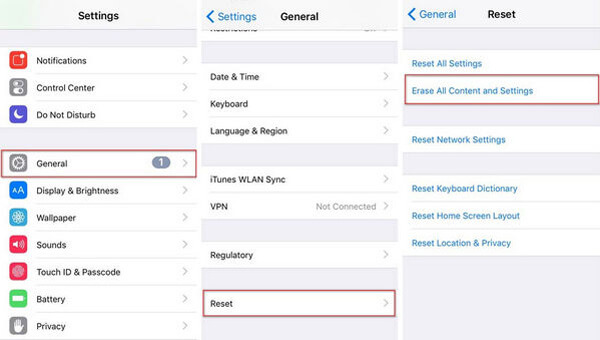 Apagar todo o conteúdo e configurações do iPhone