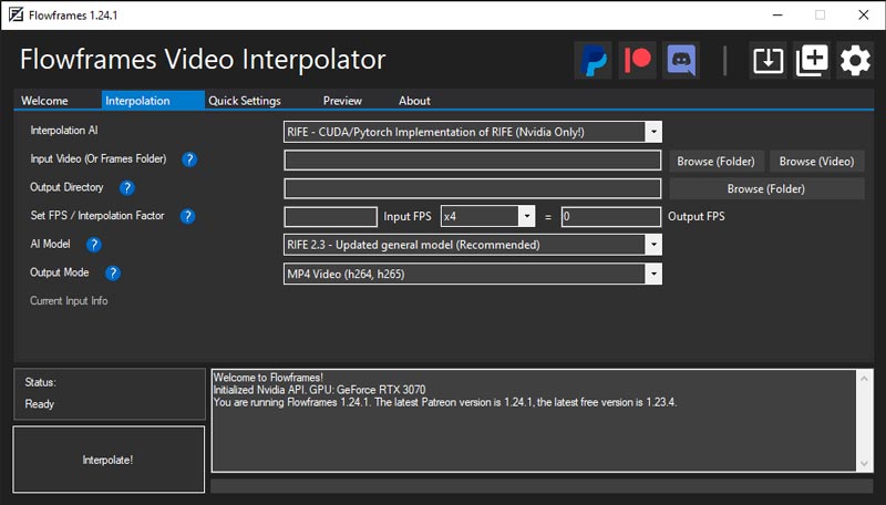 Fowframes Video Interpolator