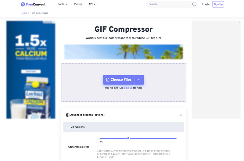 Compressor FreeConvert GIF