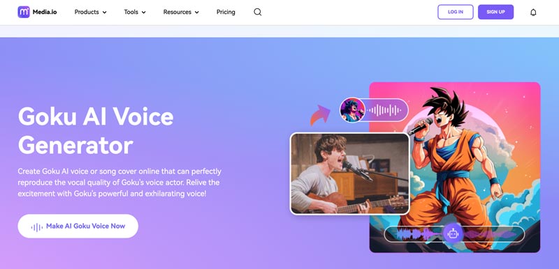 Media.io Goku AI Voice Generator