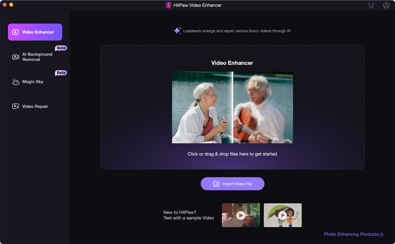 Open Hitpaw Video Enhancer for Mac