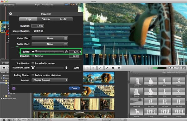 Lapso de tempo iMovie 09