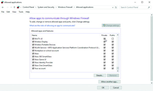 Permitir que aplicativos se comuniquem através do firewall do Windows