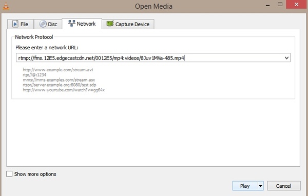 Abra arquivos M3U8 com VLC Media Player