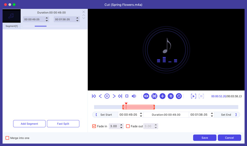 Cortar música M4A Mac