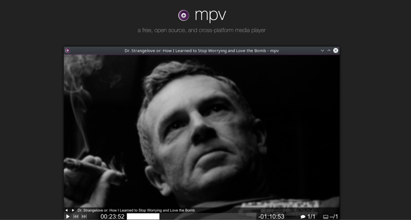 MPV alternativo clássico do Media Player