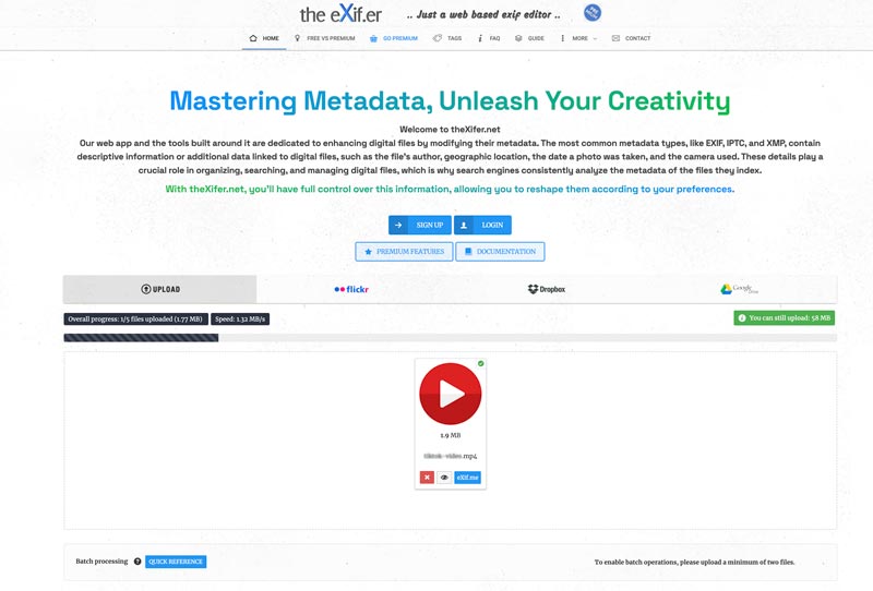 Editar Metadados Mp4 Online Thexifer