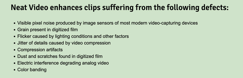 Clipes legais para redução de ruído e aprimoramento de vídeo