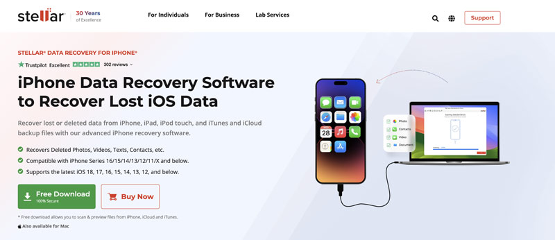 O que é Stellar Data Recovery para iPhone