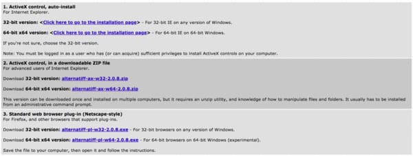 Plug-in do Windows do Visualizador Tiff